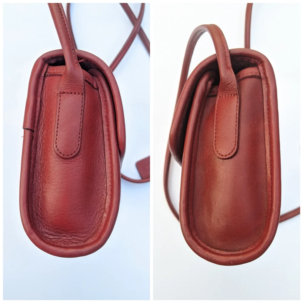 ✨🍒Vintage Coach Chrystie crossbody 9892 in Bordeaux - Picture 3 of 8